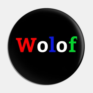 Wolof Gambia Flag Colours Pin