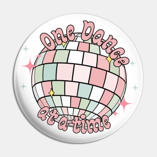 One Dance At A Time Retro Disco Ball ODAAT Pin