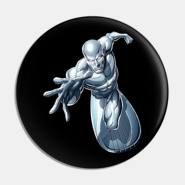 Silver Surfer Fly Pin by cindo.cindoan