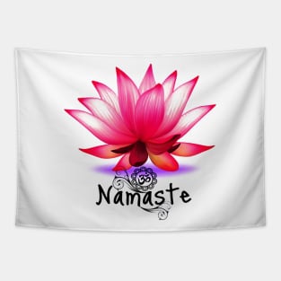 Lotus Flower Namaste Tapestry