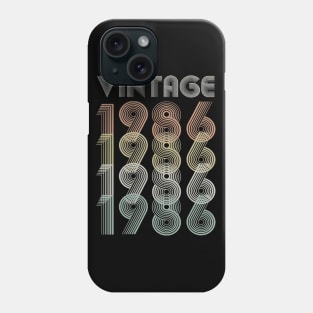 Vintage 1986 34th Birthday Gift Phone Case