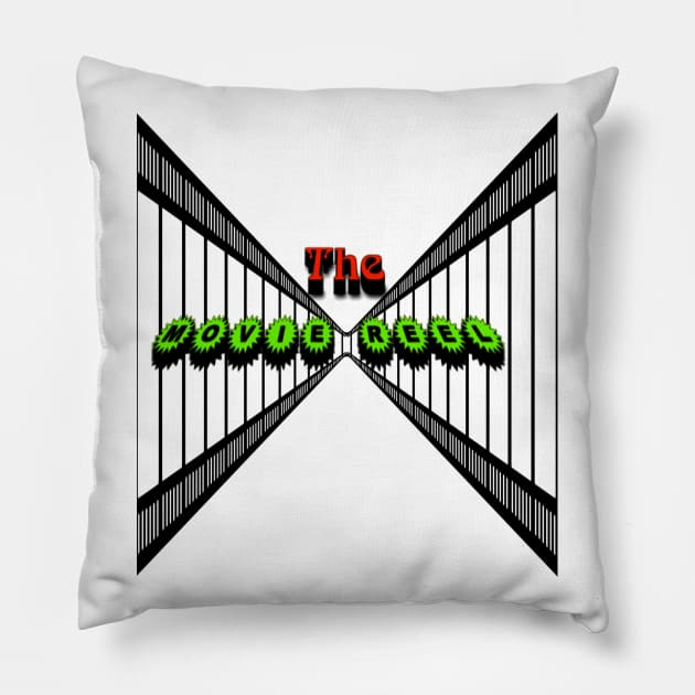 The Movie Reel Channel Perspective Logo Pillow by Popcorn Tees 