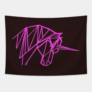 shocking pink unicorn Tapestry