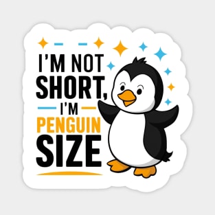 Stand Tall, Penguin Style: Embrace Your Height Magnet