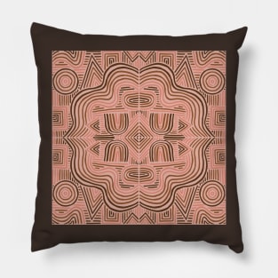 Abstract patterns on ceramic tile Pillow