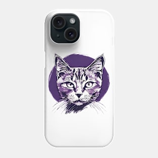 Stylish Cat Portrait Phone Case