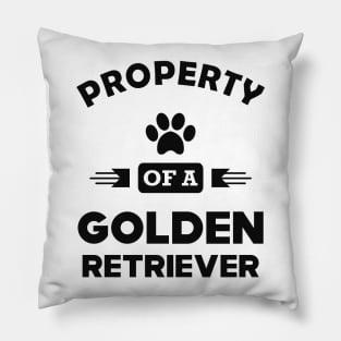 Golden Retriever - Property of a golden retriever Pillow