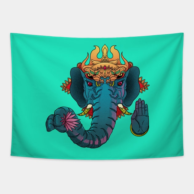 HI 5 GANESH Tapestry by GOUP