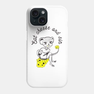 Eat cheese and sin Phone Case