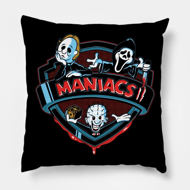 Maniacs 2 Pillow by Ratigan