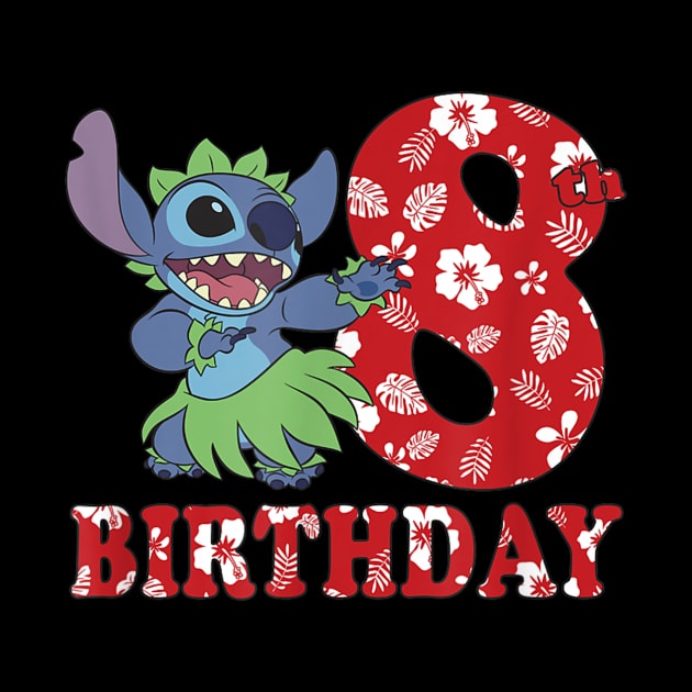 8th Birthday Stitch Hula Dancer by irelandefelder