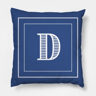 D Monogram Pillow