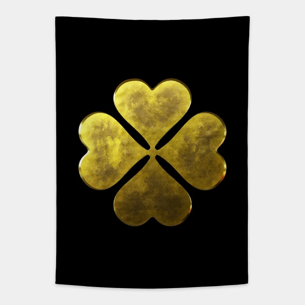 4 Leaf Clover Black Clover Tapestry TeePublic