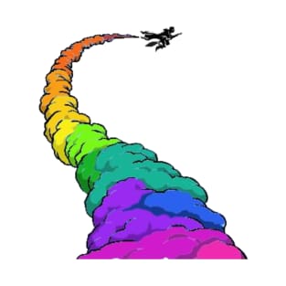 Rainbow Broomstick T-Shirt