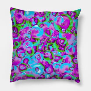 Kaleidoscope of Colorful Bubbles Pillow