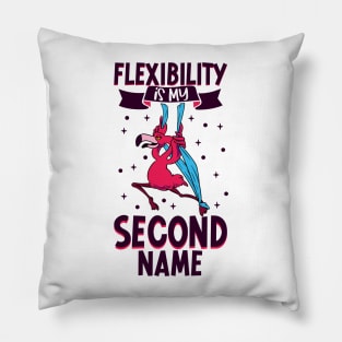 Flexibility is my second name - Aerial Silks Pillow