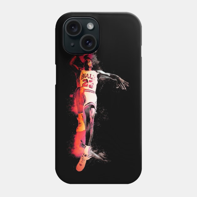 Vintage Michael Jordan-Sport Action Effect Phone Case by Mr.FansArt