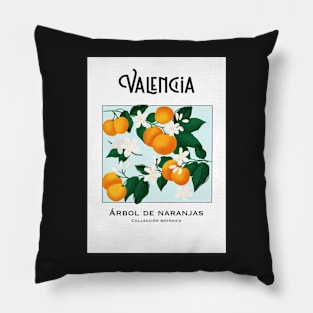 Valencia fruit market, aesthetic poster, botanical art Pillow