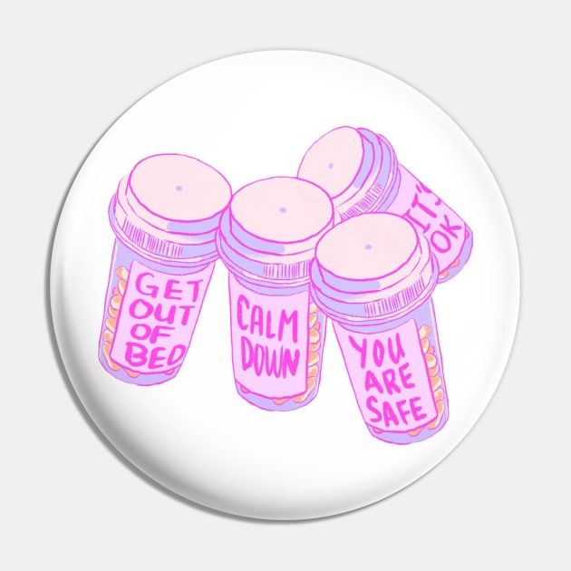 Growed Up Pills Pin by RiverRising