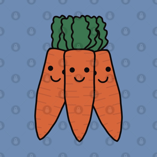 Cute Carrots - Kawaii Carrots by KawaiiByDice