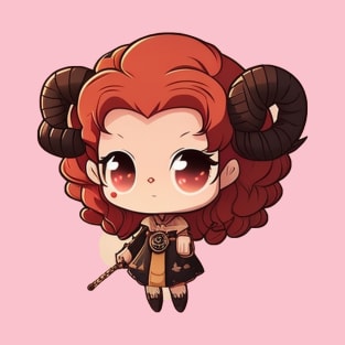 Adorable Aries: Chibi Character Zodiac Collection T-Shirt