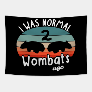 normal Wombats ago Style Fan Design Tier Spruch Tapestry