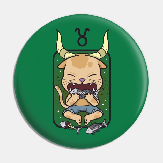 Taurus Zodiac Sign Pin by SirPhoenix