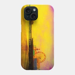 Yellow Purple Santa Monica Pier Phone Case