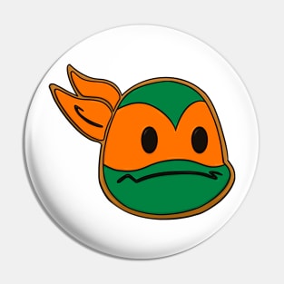 ROTTMNT Mikey Cookie Pin