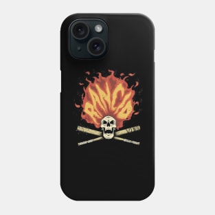 Skull Head Fire Of Rock Punk Style Phone Case