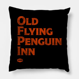 Old Flying Penguin Pillow