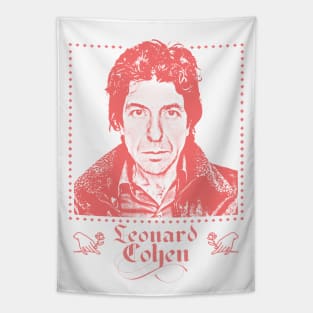 Leonard Cohen /// Retro Fan Artwork Tapestry