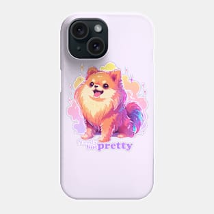 Needy but pretty pomeranian dog Phone Case