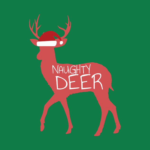 Funny Naughty Deer Nice Deer Couple Matching Christmas Gift by Freid