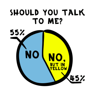 No, but in yellow meme – Should you talk to me? T-Shirt