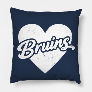 Vintage Bruins School Spirit // High School Football Mascot // Go Bruins Pillow