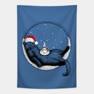 Christmas Cat Tapestry