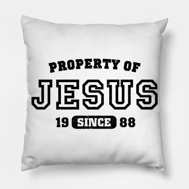 Property of Jesus since 1988 Pillow by CamcoGraphics