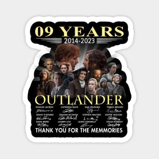 08 Years 2022 Outlander Anniversary Thank You For The Memories Movie Film Magnet