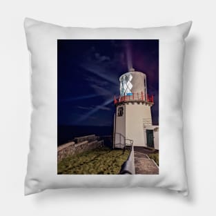 Blackhead Lighthouse, County Antrim, Northern Ireland Pillow