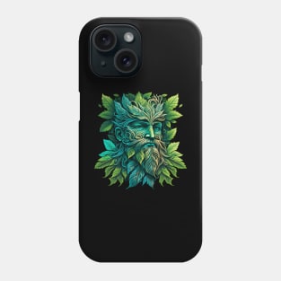 Jack Of The Wood Traditional Pagan Celtic Greenman Phone Case