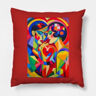 Hearts Aglow: Illuminating Love's Essence Pillow