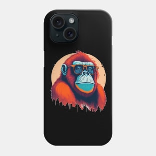 Orangutan in sunglasses Phone Case