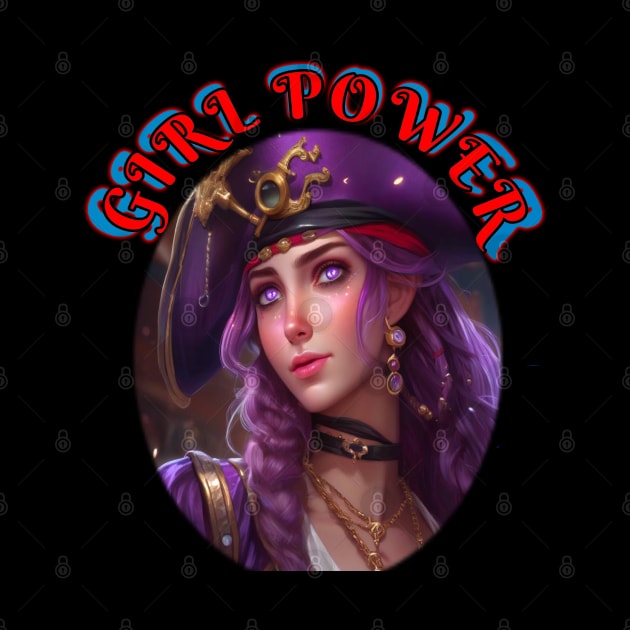 Girl power, purple pirate dancer by sailorsam1805