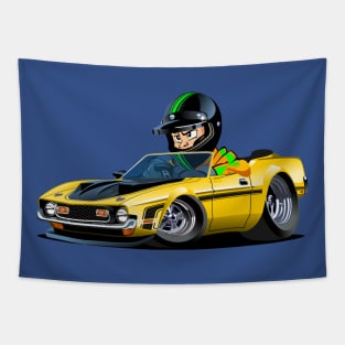 Cartoon car Tapestry