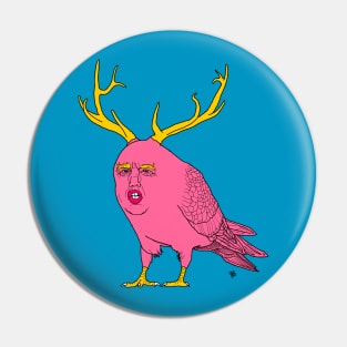 Flying Donald Trump Pigeon Elk Pin