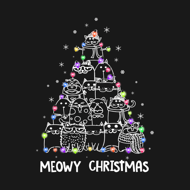 Meowy cat Christmas tree by MarrinerAlex