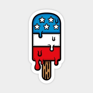 American Popsicle (White) Magnet