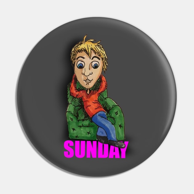 Lazy Sunday Pin by coIllustrations93