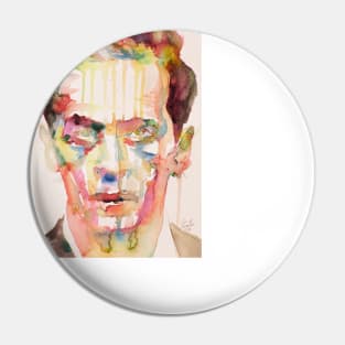 LUDWIG WITTGENSTEIN watercolor portrait .3 Pin